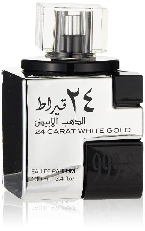 24 CARAT WHITE GOLD Lattafa perfume UNISEX 100ml - Imagen 2
