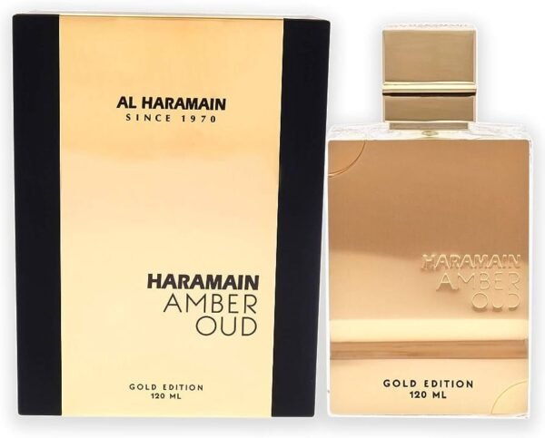AMBER OUD GOLD Al haramain perfume UNISEX 120ml - Imagen 1