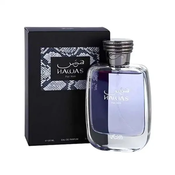 HAWAS FOR HIM Rasasi perfume HOMBRE 100ml - Imagen 2